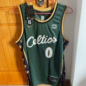 Nike Boston Celtics Jayson Tatum #0 Green Jersey